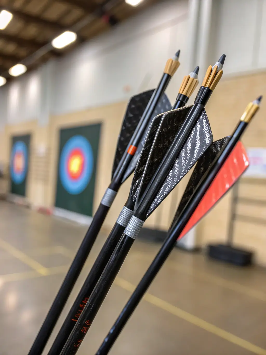 A close-up shot of specialized archery equipment, including bows, arrows, and targets, used in advanced training programs at CLUB DES ARCHERS TULLISTES.